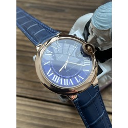 AF공장 까르띠에 발롱블루 42MM 로즈골드 블루 (시계)